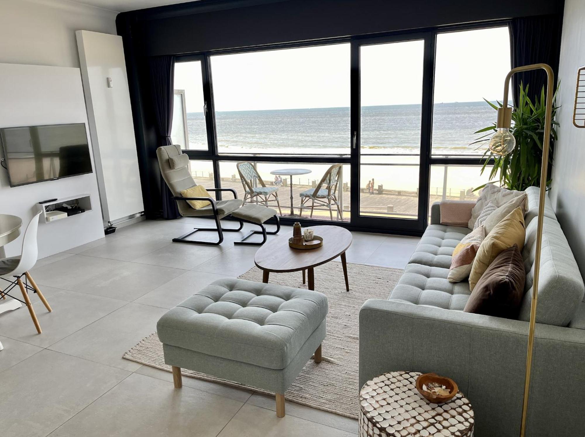 Panoramic Seaview Apartment With Free Private Garage Oostende Eksteriør billede